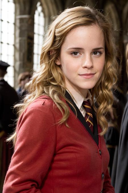 Photograph of emma2009 woman, in hogwarts, hogwarts school uniform. <lora:EmmaWatson09-10_v1.0.1b-Realvis:0.7>