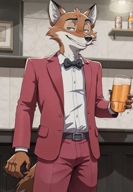 Henry the fox- Old Speckled Hen