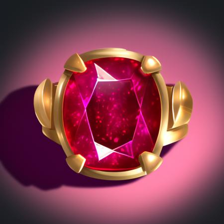 rpgicondiff picture of a ring with crimson ruby on top