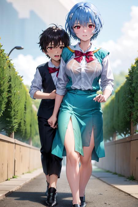 Two-person lora 双人lora 姐弟 Update for character Lora sister_and_little_brotherV2