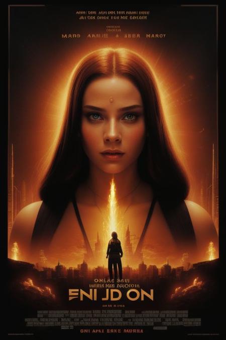 movieposter, Fifth Element, 1girl , looking at viewer, beauty skin care model, glowing shiny skin , cinematic, masterpiece, layout design, font design, movie poster, design layout,sci-fi romance