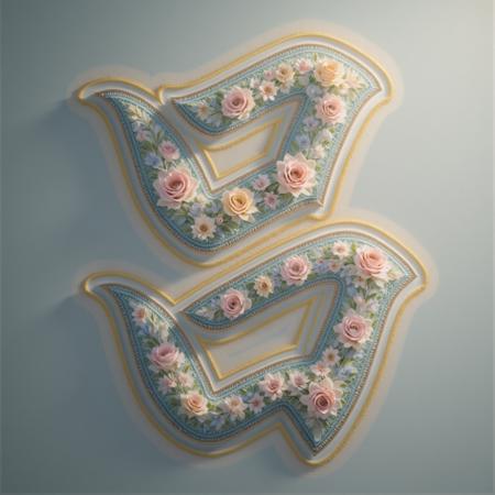 Artistic flower word FLUX v1.0
