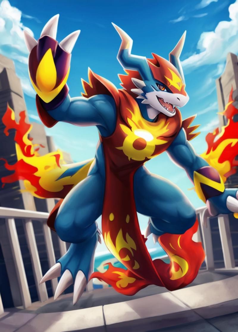 Flamedramon - Digimon Adventure image by AsaTyr