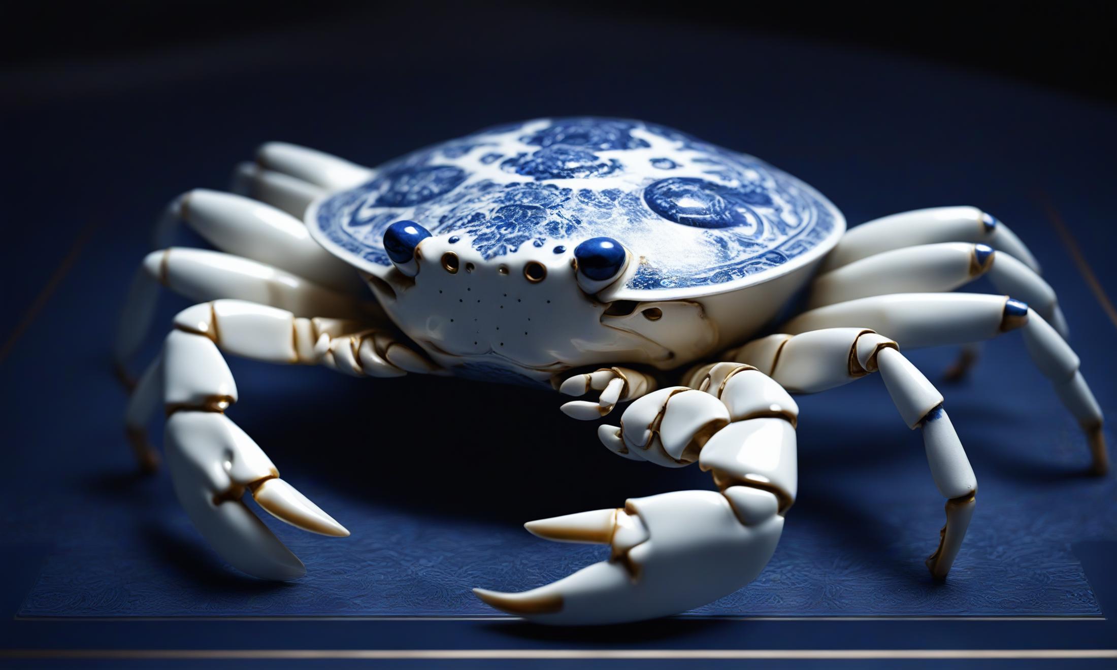 XL Realistic blue and white porcelain art style image by comingdemon