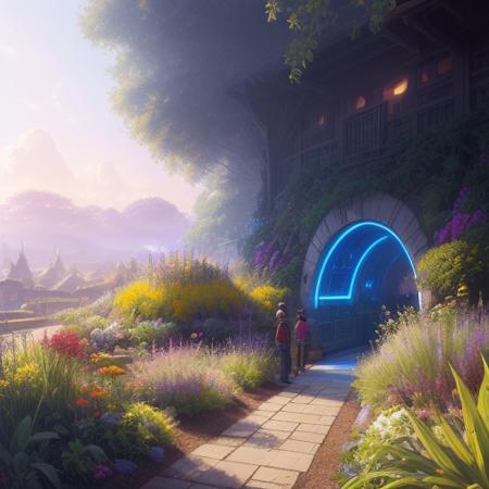 a  futuristic permaculture garden mine for precious minerals, style_solarpunk, Digital art, glow effects, Hand drawn, render, 8k, octane render, cinema 4d, blender, dark, atmospheric 4k ultra detailed, cinematic sensual, Sharp focus, humorous illustration, big depth of field, Masterpiece, colors, 3d octane render, 4k, concept art, trending on artstation, hyperrealistic, Vivid colors, modelshoot style, (extremely detailed CG unity 8k wallpaper), professional majestic oil painting by Ed Blinkey, Atey Ghailan, Studio Ghibli, by Jeremy Mann, Greg Manchess, Antonio Moro, trending on ArtStation, trending on CGSociety, Intricate, High Detail, Sharp focus, dramatic, photorealistic painting art by midjourney and greg rutkowski