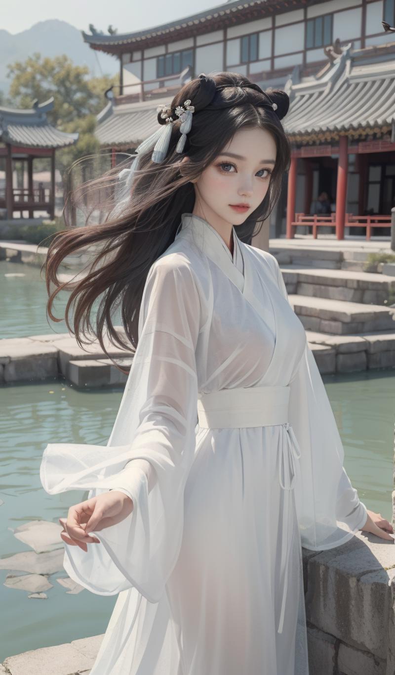 一件简单的白色汉服 a simple white hanfu image by YuriTanaka