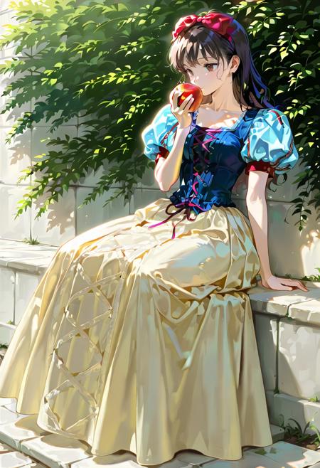 Vintage Snow White Dress illust