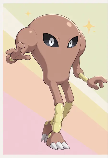 Hitmonlee: Kicking Pokémon + Shiny - Pokédex #0106