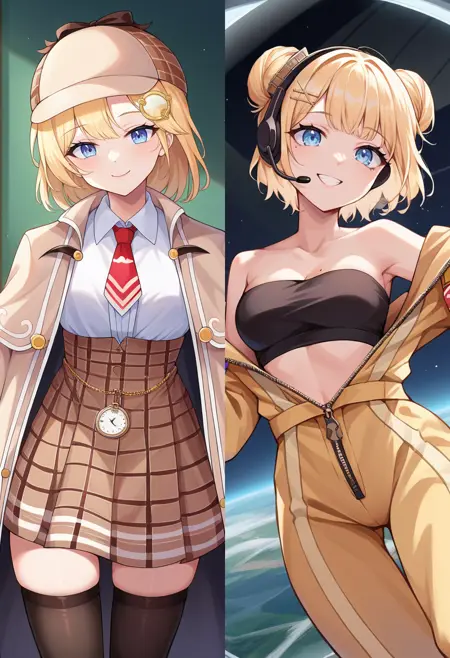 Amelia Watson [PonyXL] 7 outfits (Hololive)