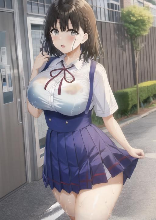 Toshoshitsu no Kanojo: Seiso na Kimi ga Ochiru made - Hentai protagonist + style image by Tomas_Aguilar