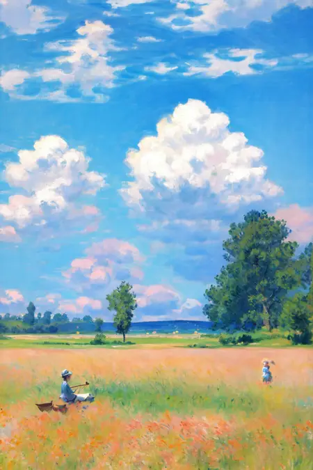 Monet oil painting Impressionist lora