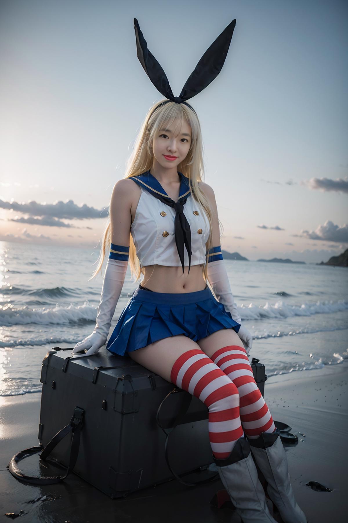 <kancolle> Shimakaze cosplay costume | 《舰队Collection》 岛风 cos服 | 「艦隊これくしょん -艦これ-」島風 コスプレ衣装 image by FliesQQ