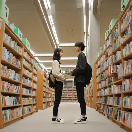 図書館 library SDXL