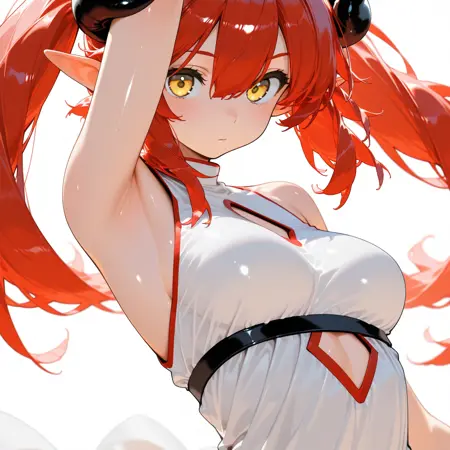 Civitai 紅髪の魔族獣人娘ゼルミナ / Zelmina, Crimson hair the Half-Demonkin Beast