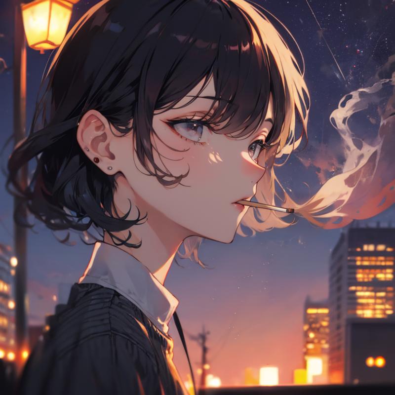 Anime - Smoking Cigarettes image by woncho