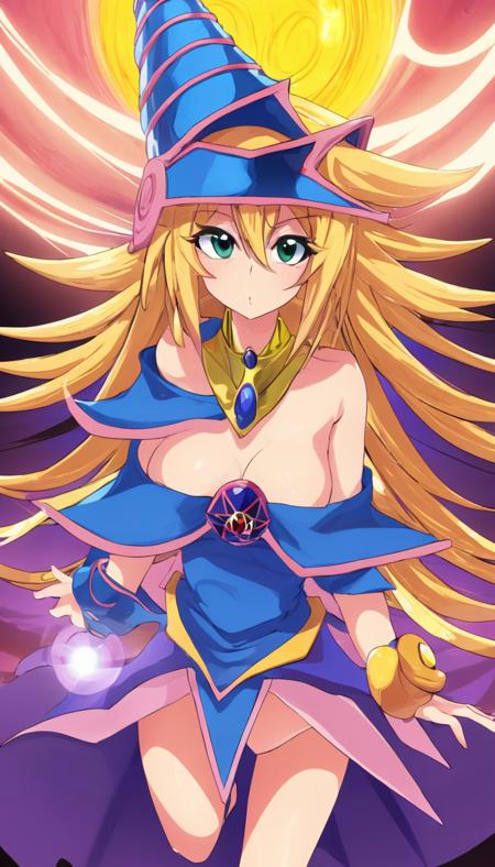 anime artwork Cinematic scene, hero view, dark magician girl, yu-gi-oh! <lora:dark_magician_girl_xl_v3:1>, action pose, detailed background, masterpiece, best quality, high quality, absurdres  . anime style, key visual, vibrant, studio anime, highly detailed