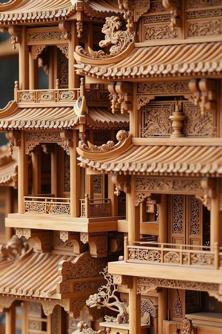 DR_Restoration Of Woodcarving Architecture_Ancient Architecture Scene Generation v1.0
