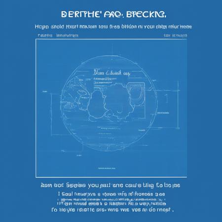 blu3print technical drawing, white lines, blueprint, no humans, blue theme