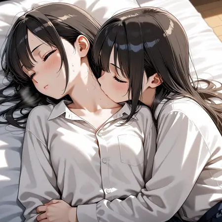 Kissing Neck (Yuri) -SDXL