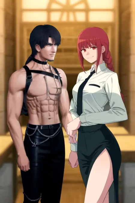 Zayne x Makima (Love and Deepspace x Chainsaw Man)