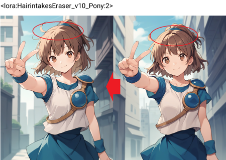 Hair Intakes Eraser | エアインテーク削除Lora (Pony&illustrious) Pony