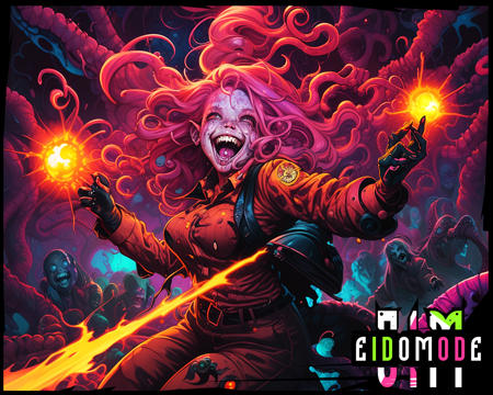 (Dynamic scene:1.3) - A gorgeous (laughing small girl:1.1) with lush gradient hair being pushed by zombies with amazing anatomy, zombies in tuxedos, the roots are rotten, tentacles, wind are raging around, (fantastic horror perfect art, 64k ultra hd:1.1), (art by apterus, art by dan mumford, art by lovecraft:1.2), best quality, 500px, cgsociety, 8k, by dan mumford