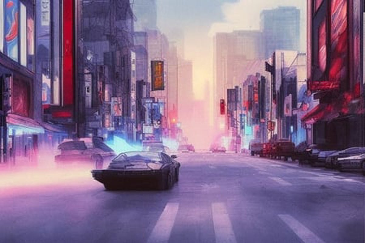 Cyberpunk city, oil painting (phone wallpaper) : r/StableDiffusion