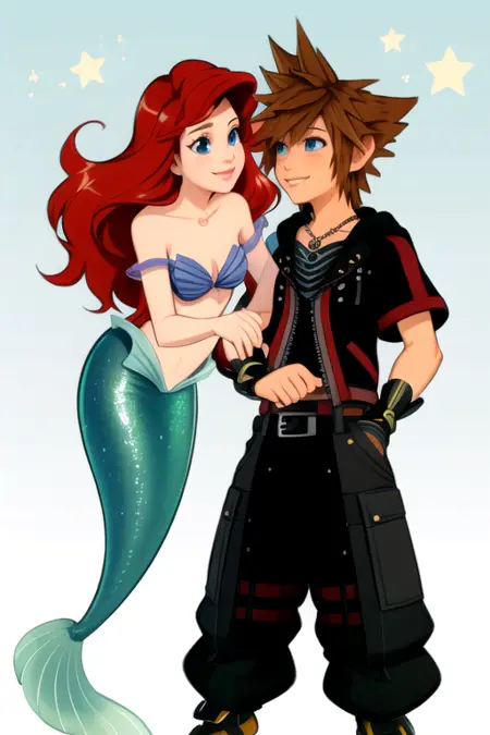 Sora x Ariel (Kingdom Hearts)