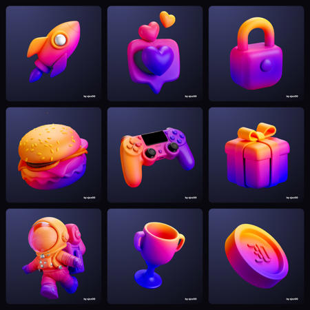 Gradient icon style v1.0