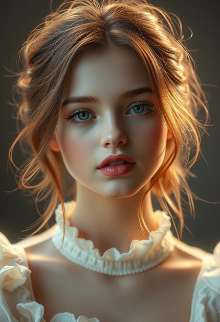photorealistic, hd photography, cute woman, soft makeup