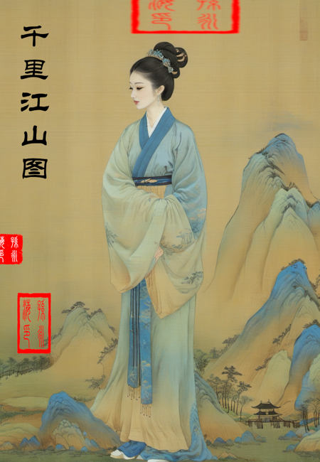 国画 | 千里江山图（A Thousand Miles of Rivers and Mountains） v1