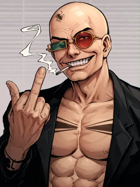 Spider Jerusalem glasses (+character?) | PonyXL