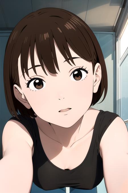 NozomiR4 brown hair, brown eyes short hair