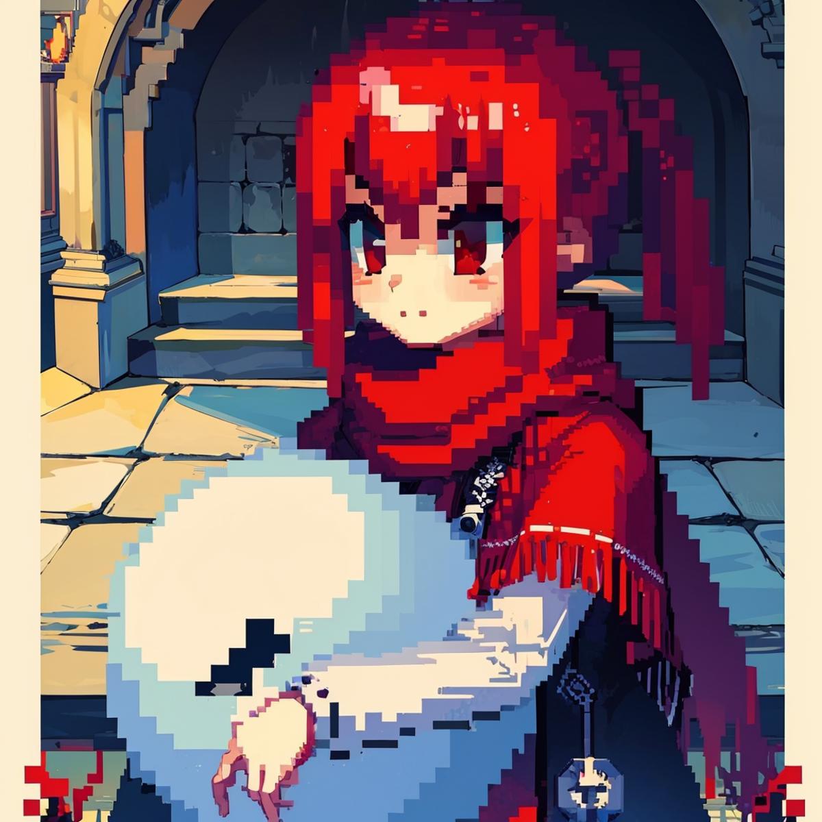 Pixel Snowman Suit (Dungeon Fighter Online) DNF大头像素雪人套装表情包 image by BeihaiZhang