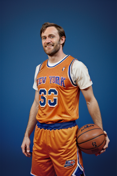 UlyssesSGrant, ((basketball jersey, New York Knicks, giggling, big smile:1.3))