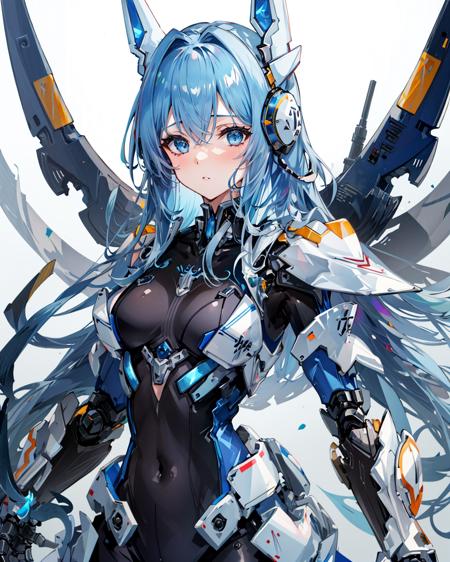 masterpiece,1girl,mecha musume, mechanical arms, headgear,bodysuit, <lora:A-MechaMusume[mecha musume, mechanical arms, headgear][bodysuit]:1>