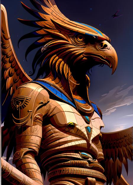 eagle head god of a futuristic egypt<lora:vor_enki.v2.lora:0.75>