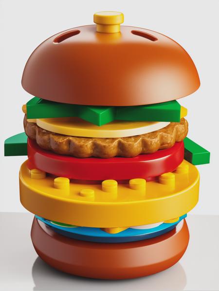 LEGO Creator, a hamburger <lora:lego_v2.0:0.8>, masterpiece, high detail, 8k, high detailed skin, 8k uhd, high quality