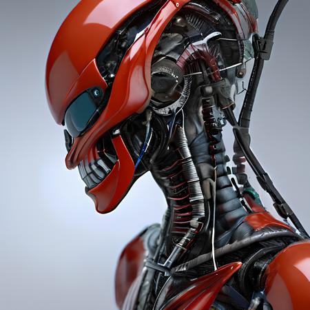 8KHD, insane details on entire photograph, super HD, ultra detail, RAW art of an entity whose body is visible and composed of glass and feathers. Its body is a battle of advanced robotic technology and nature, with a helmet that resembles delicate glass revealing complex circuit and organic structures within. The entity's body's surface is partially covered in fine wire Its arms and legs are adorned with alien patterns The illustration should have a fantastical style, with vibrant colors and quality that emphasizes the enchanting aspects of the scene and the organic-meets-mechanical theme.