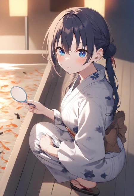 [Illust&XL] goldfish scooping / 金魚すくい Animegine v1.0