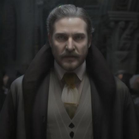 hannemanFE, hannemanFE, long nails, black suitcoat, necktie, red shoulder robe, beard, mustache, monocle, b0dybuilder_eb , vmpr, fangs, vampire, closer distance, closer distance face, closer distance head, his Closer distance pressing against me, looking at viewers, his face distance pressing against me, hd, high quality, realistic, 8k Resolution
