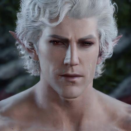 sexy   nude muscular man, curly white hair, vampire, elf, handsome  man,  astationxl, <lora:astationxl:0.95>,  (photo:1.5), realistic, nikon