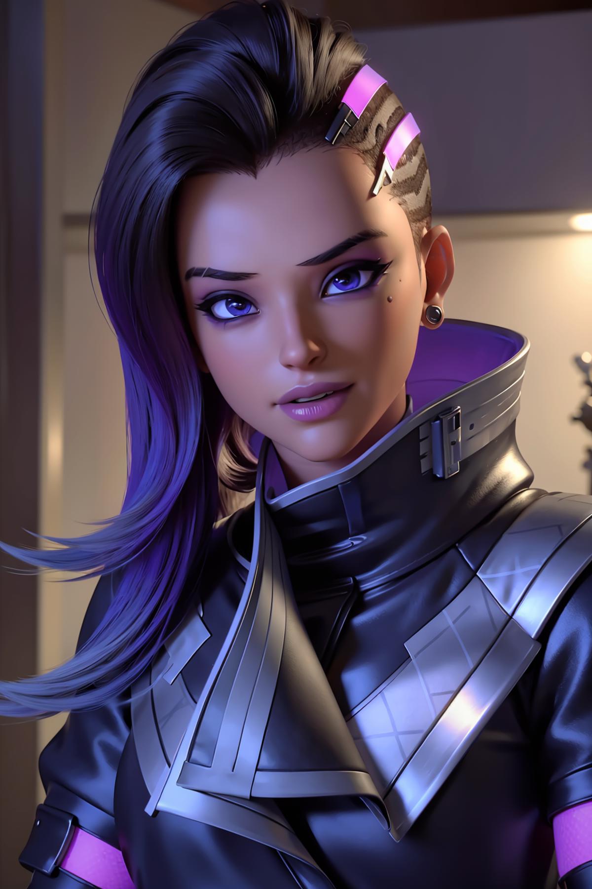 OVERWATCH - sombra - CG like image by shadowrui