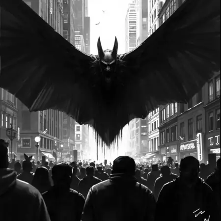 Charcoal and ink Comic