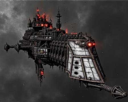 Lunar-class cruiser from Warhammer 40k Lunar-class-cruiser-flux