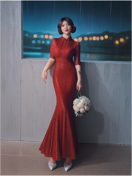 Red dress&Evening dress - PONY&XL v1.0