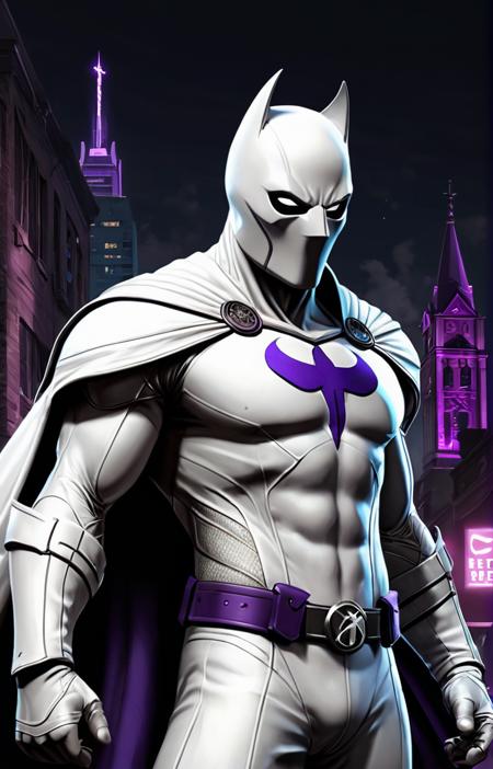 moon knight mixed with saints row, rpg reference, art by greg rutkowski, artgerm, trending on artstation, octane render, insanely detailed, 8 k, hd