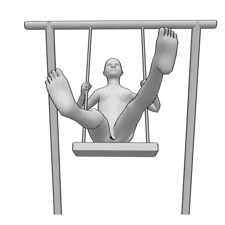 Girl on Swing - 6 Poses ControlNet Pack
