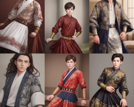 {best quality}, masterpiece, photorealistic,solo, (1boy), handsome ((face)), ((feiyufu)), <lora:飞鱼服第二版:0.45>, chinese clothes, 