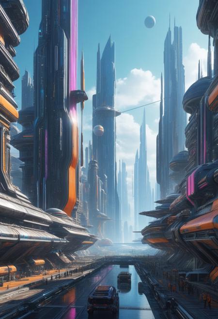 big scifi future city, colorful. 
score_9, score_8_up, score_7_up, score_6_up, score_5_up, score_4_up, UHD, 8K, masterpiece, detailed, ultra_high_resolution, lots of detail.